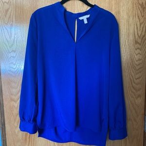 Banana Republic royal blue silk shirt